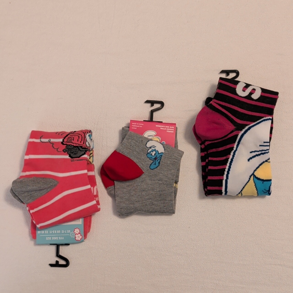 Smurf Socks Set New - Picture 5 of 6